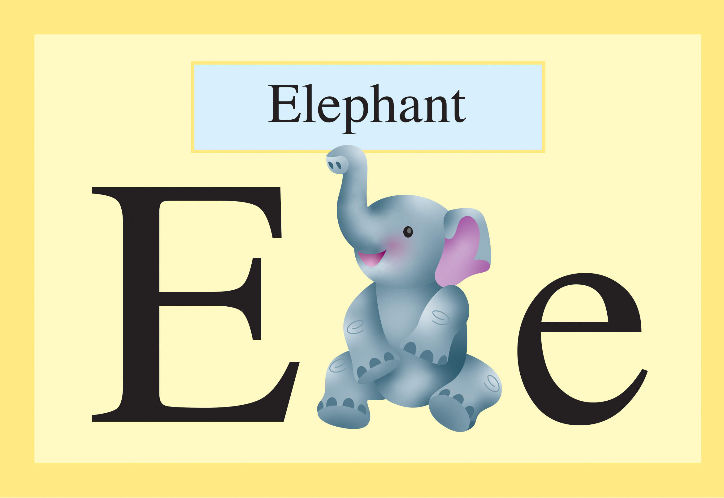 slide 2  Animal Books - ANIMALBET! A to Z, by Bonnie Lady Lee and Peter Zafris. [Excerpt] E is for elephant.